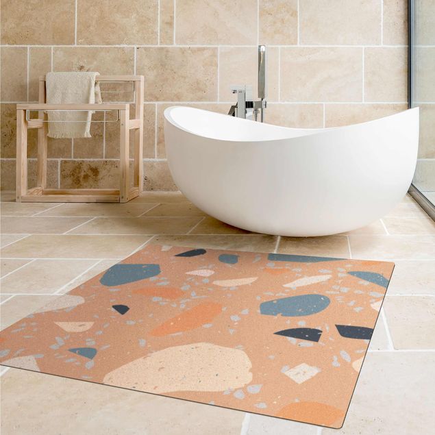 Moderne Teppiche Detailliertes Terrazzo Muster Asti