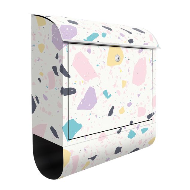 Briefkasten Design Detailliertes Terrazzo Muster Capri