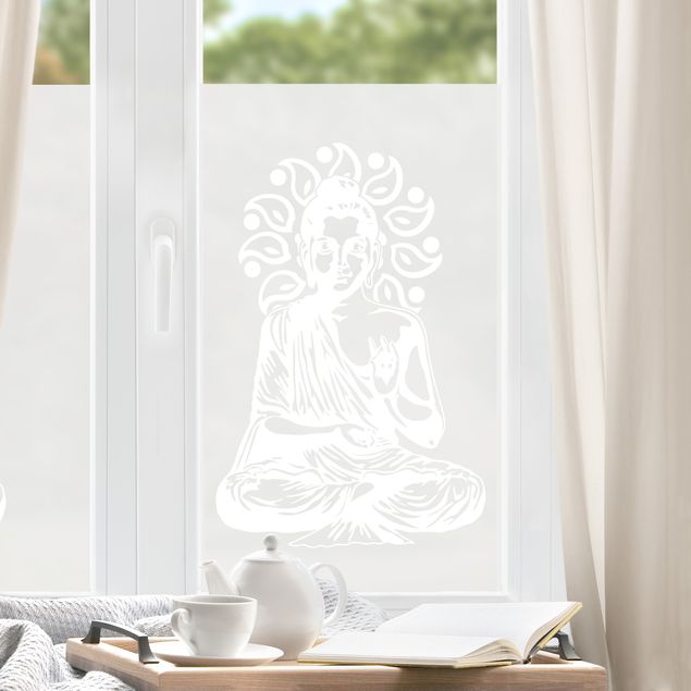 Fensterfolie Matt Detailreicher Buddha II