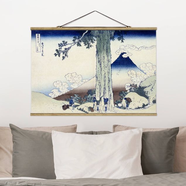 Hokusai Kunstdrucke Katsushika Hokusai - Mishima Pass in der Provinz Kai
