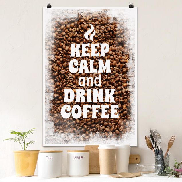 Poster Sprüche No.EV86 Keep Calm And Drink Coffee