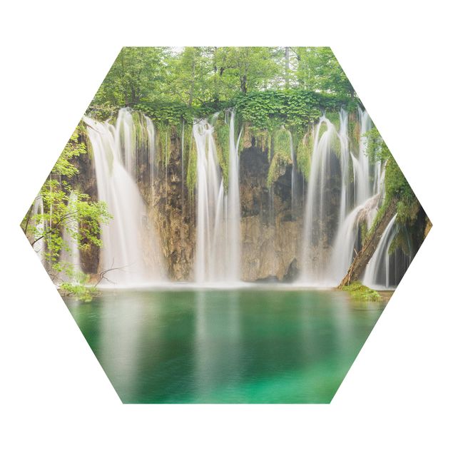 Hexagon Bild Forex - Wasserfall Plitvicer Seen