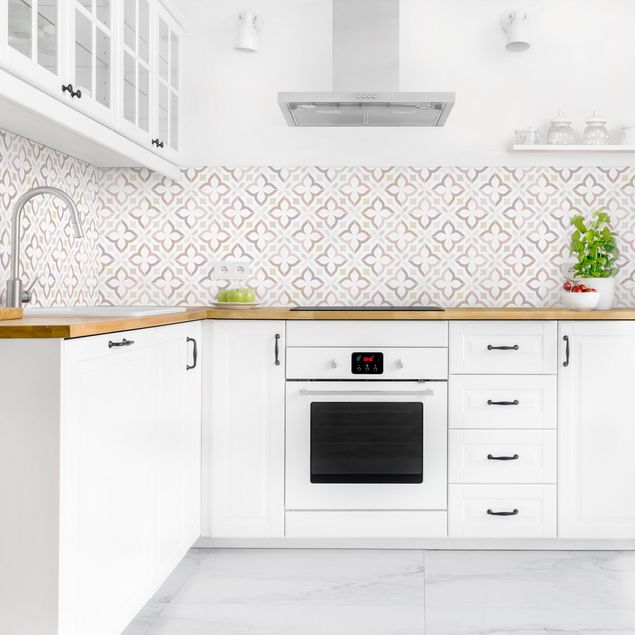 Küchenrückwand abstrakt Geometrische Fliesen - Livorno