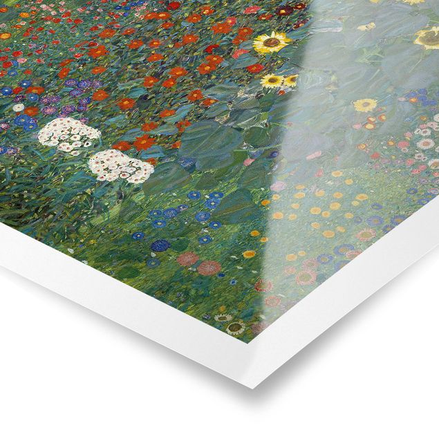 Schöne Wandbilder Gustav Klimt - Garten Sonnenblumen