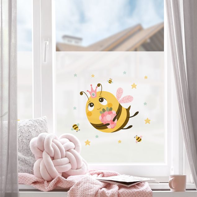 Fensterfolie Wohnzimmer Dicke Bienenkönigin