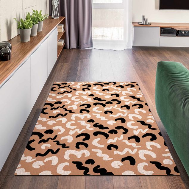 Moderne Teppiche Dicke Pinselstriche Zebra