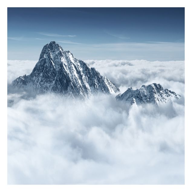 Schöne Fototapete Die Alpen über den Wolken
