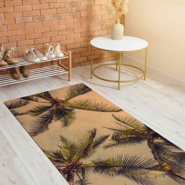 Teppich modern Die Palmen