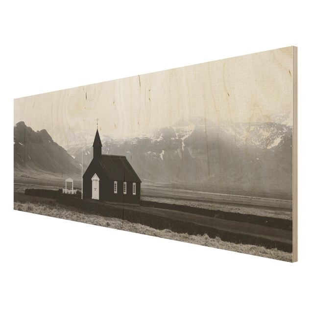 Holzbilder Die schwarze Kirche