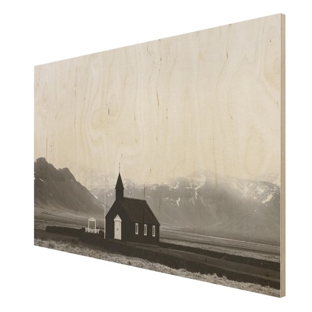 Holzbilder Die schwarze Kirche