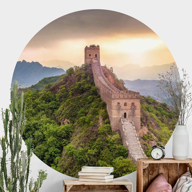Tapeten rund Die unendliche Mauer von China