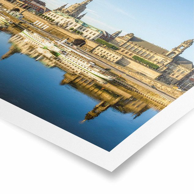 Poster - Die weiße Flotte von Dresden - Panorama 3:1