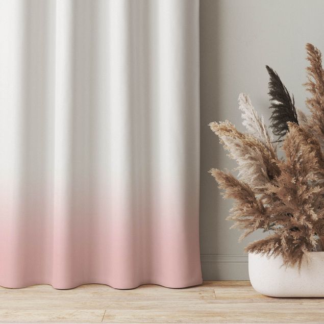Vorhang modern Dip-Dye Blasses Pink