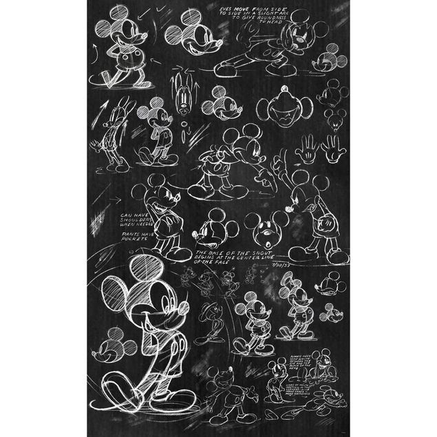 Moderne Tapeten Mickey - Chalkboard