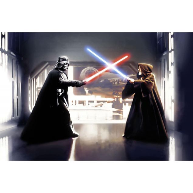 Gaming Tapeten Star Wars Vader vs. Kenobi