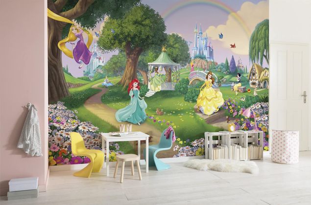 Moderne Tapeten Disney Prinzessinnen - Regenbogen