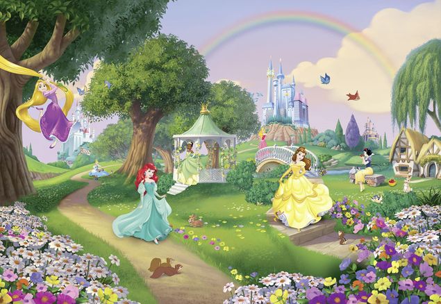 Fototapete Regenbogen Disney Prinzessinnen - Regenbogen