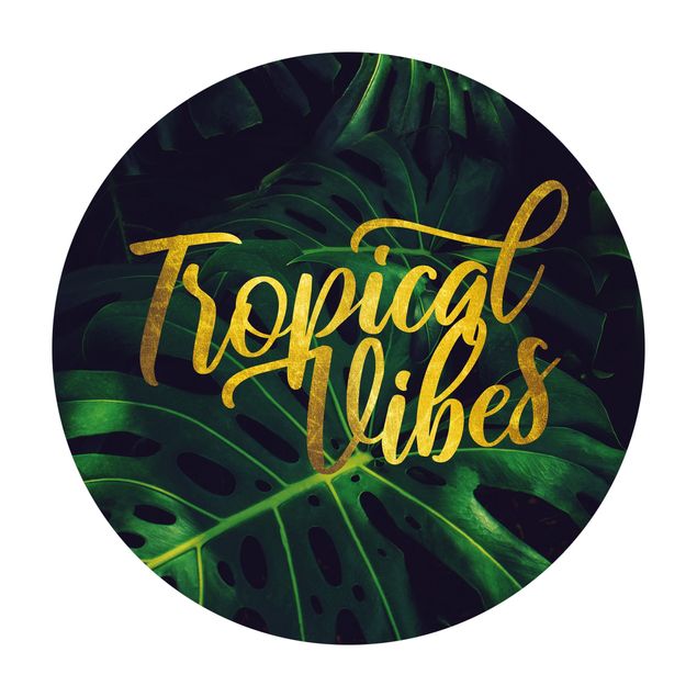 Teppich gold Dschungel - Tropical Vibes