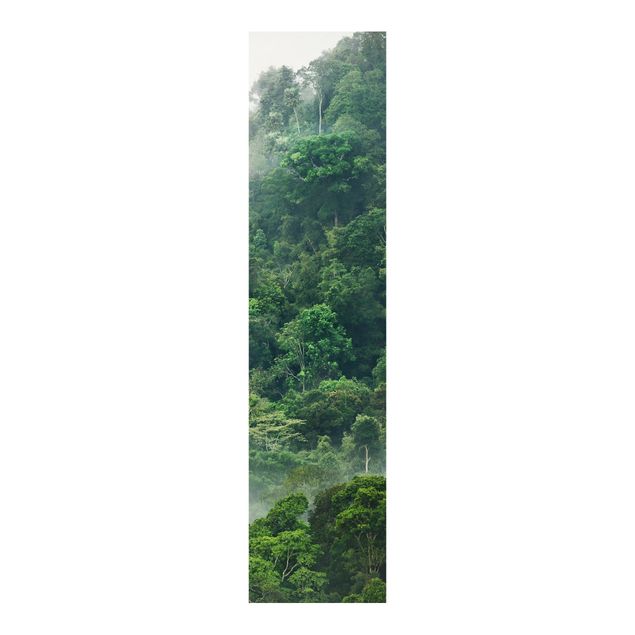Schiebegardinen mit Motiv 3-teilig Dschungel im Nebel