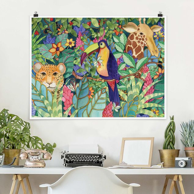 Wandbilder Tiere Dschungel