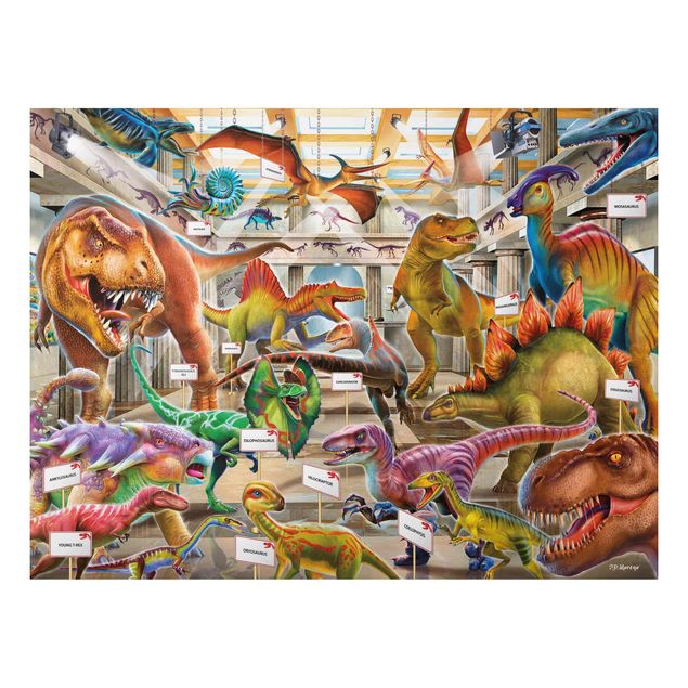 Wandbilder Dinosaurier im Naturkundemuseum