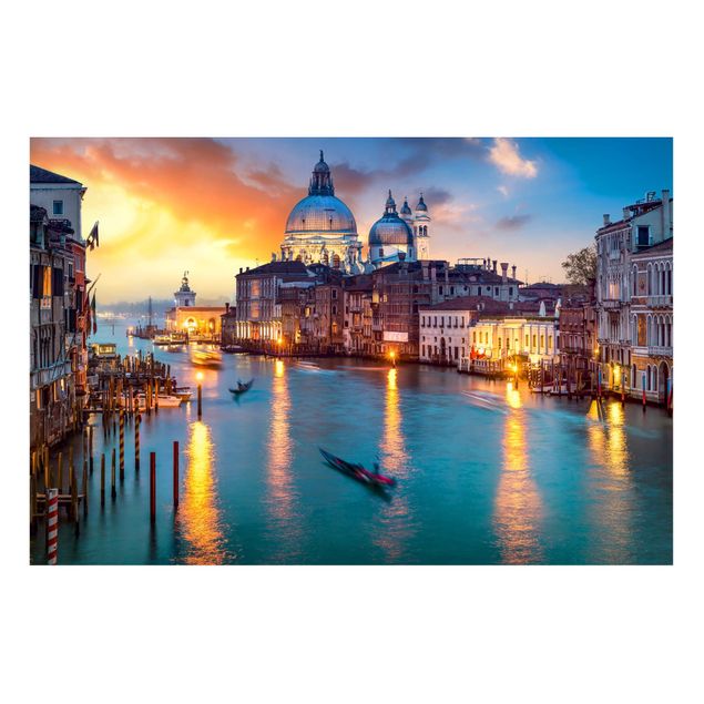 Magnettafel Strand Sunset in Venice