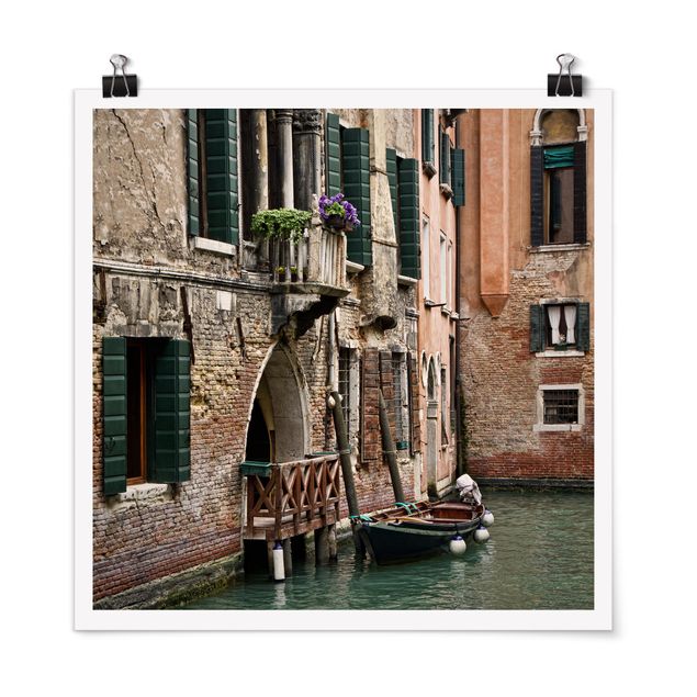Poster - Parking Venice - Quadrat 1:1