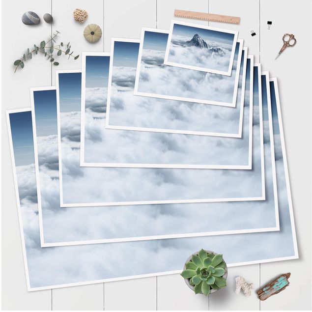 Poster - Die Alpen über den Wolken - Querformat 2:3