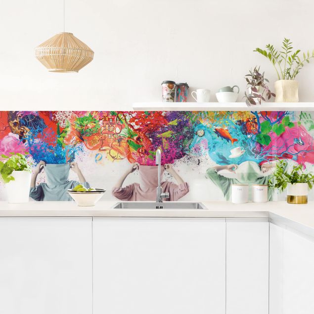 Küchenrückwand abstrakt Brain Explosions