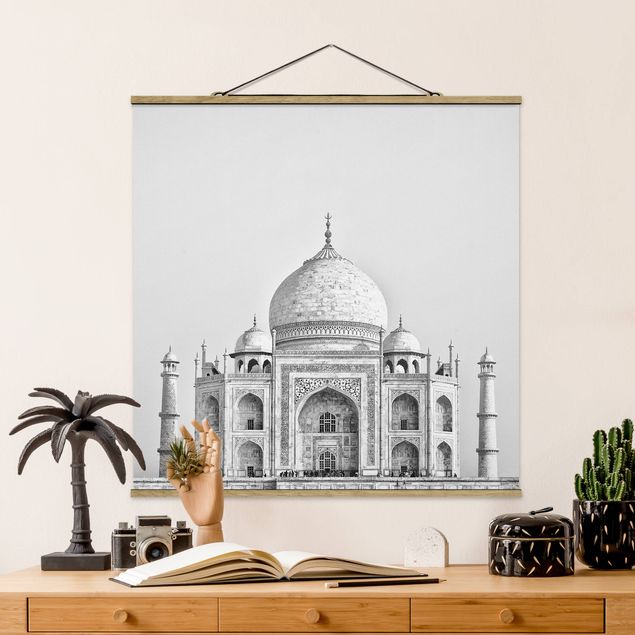 Bilder für die Wand Taj Mahal in Grau