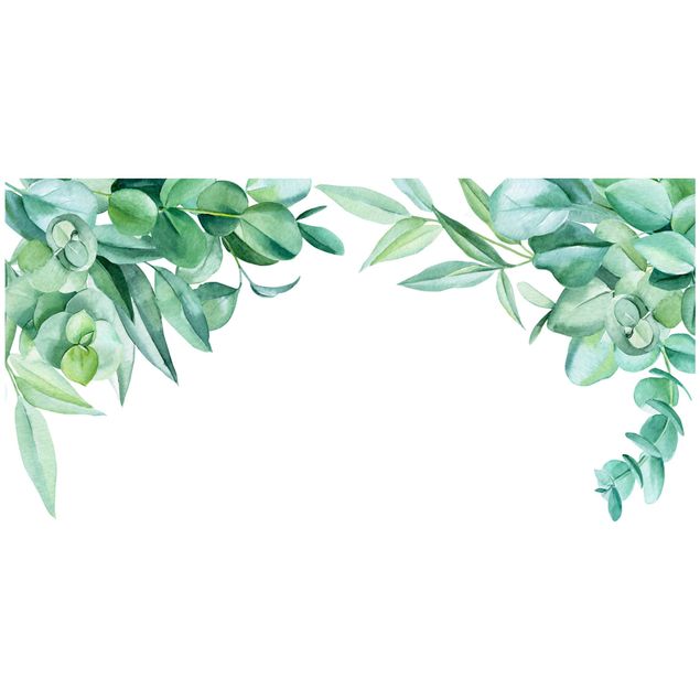Wandtattoo - Aquarell Eukalyptus Ornament XXL