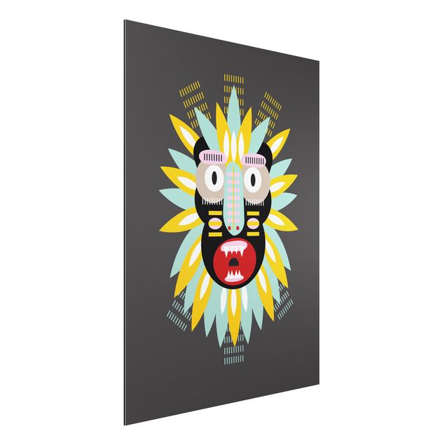 Schöne Wandbilder Collage Ethno Maske - King Kong