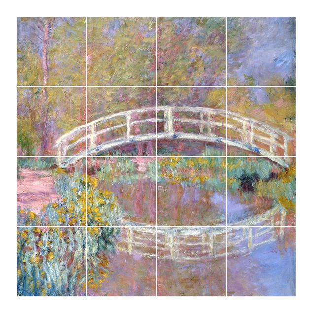 Fliesenbilder Claude Monet - Brücke Monets Garten