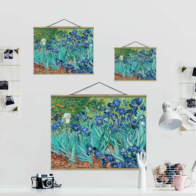 Stoffbilder zum Aufhängen Vincent van Gogh - Iris