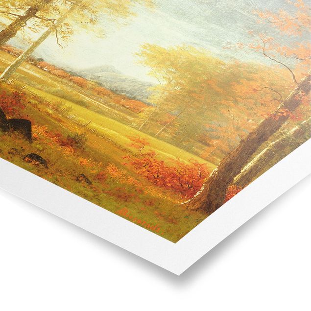 Wandbilder Albert Bierstadt - Herbst in Oneida County, New York