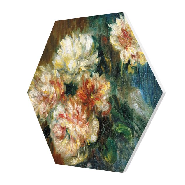 Wandbilder Kunstdruck Auguste Renoir - Vase Pfingstrosen