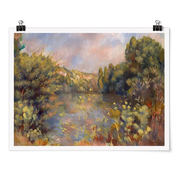 Kunstdrucke Renoir Auguste Renoir - Landschaft mit See