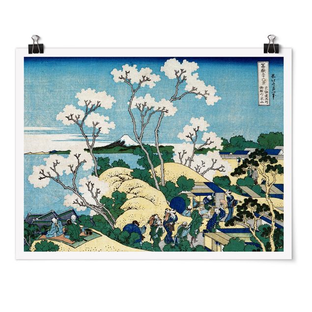 Poster - Katsushika Hokusai - Der Fuji von Gotenyama - Querformat 3:4