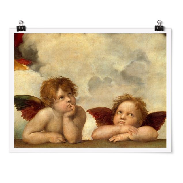 Raffael Gemälde Raffael - Zwei Engel