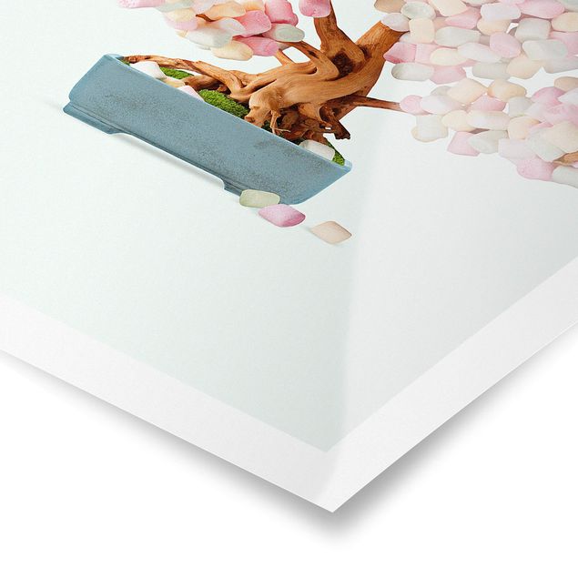 Poster - Jonas Loose - Bonsai mit Marshmallows - Hochformat 3:2