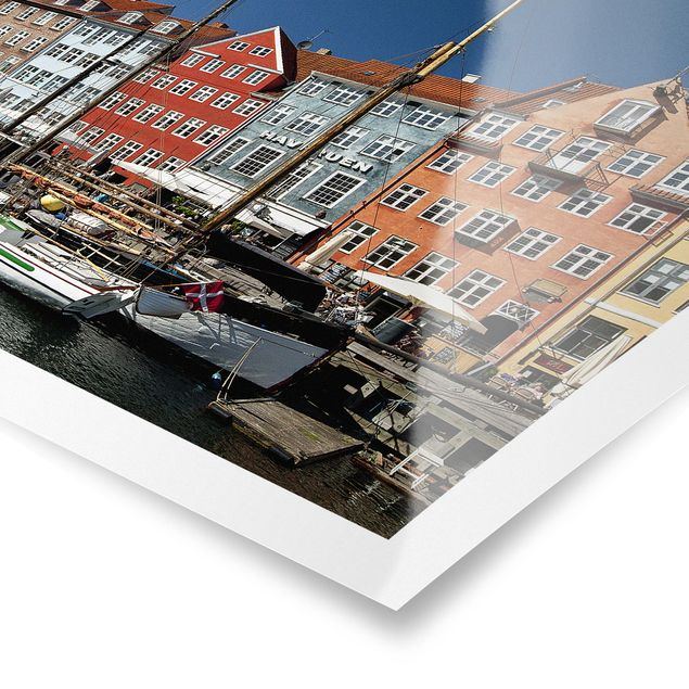 Poster - Hafen in Kopenhagen - Quadrat 1:1