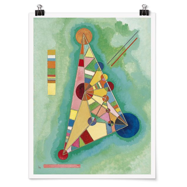 Kunstkopie Poster Wassily Kandinsky - Dreieck