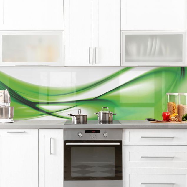 Küchenrückwand abstrakt Green Touch
