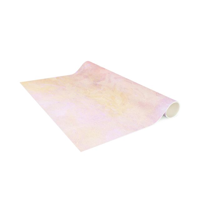 Teppich modern Strahlender Blütentraum in Pastell