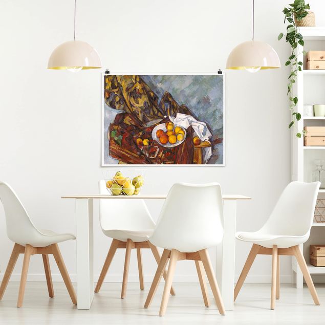 Poster - Paul Cézanne - Stillleben Früchte - Querformat 3:4