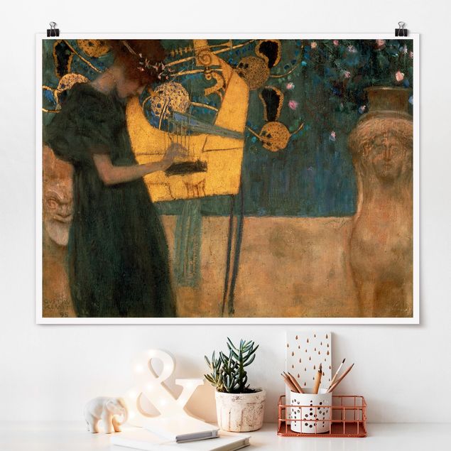Bilder Jugendstil Gustav Klimt - Die Musik