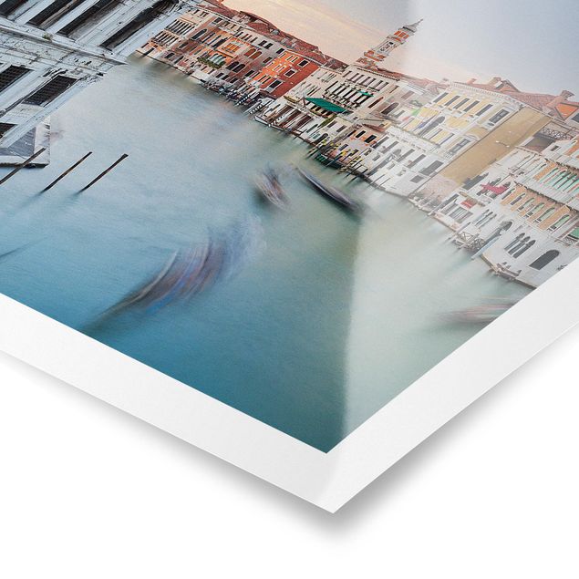 Poster - Canale Grande Blick von der Rialtobrücke Venedig - Quadrat 1:1
