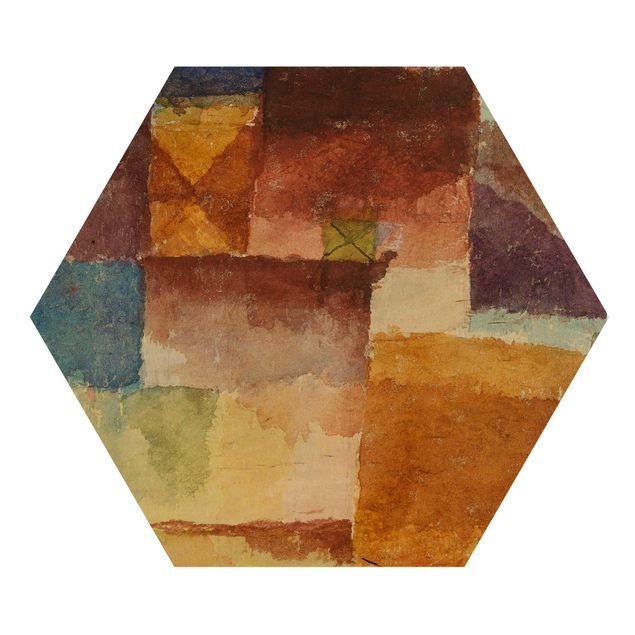 Wandbild Holz Paul Klee - Einöde