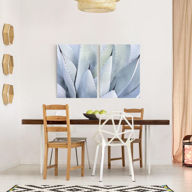 Wandbilder Wohnzimmer modern Agavenblätter