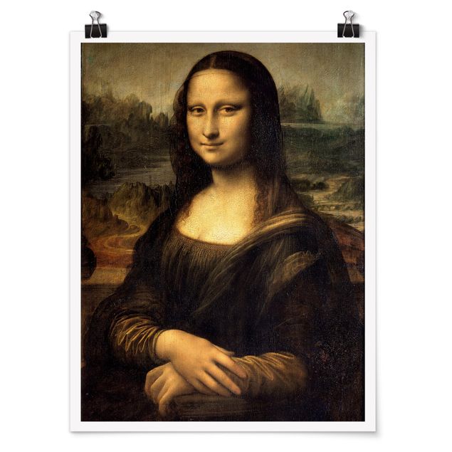 Poster - Leonardo da Vinci - Mona Lisa - Hochformat 3:4